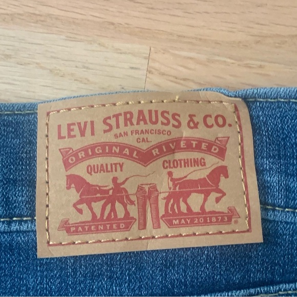 LEVI’S Classic Bootcut Jeans Stretch Mid-Rise Blue Denim - Picture 5 of 16